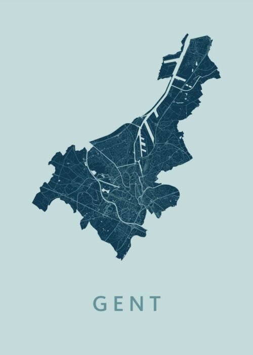 Gent Mint Stadskaart Poster Kopen