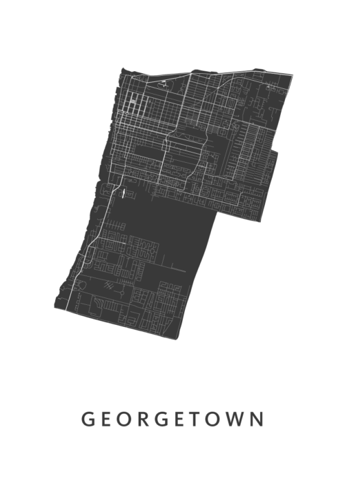 Georgetown Stadskaart poster