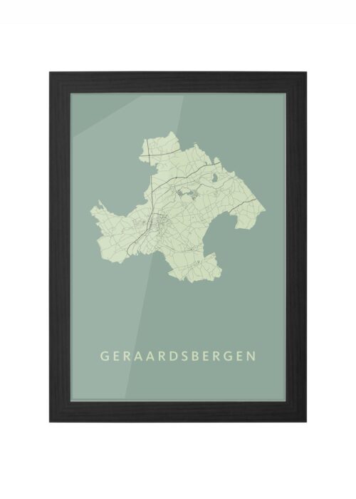 Geraardsbergen Olive Ingelijst in Zwart lijst Kopen | Kunst in Kaart