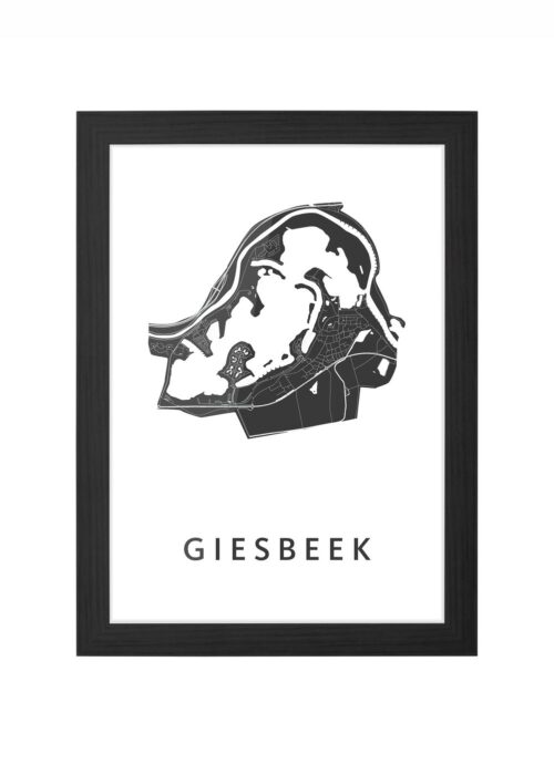 Giesbeek White Ingelijst in Zwart lijst Kopen | Kunst in Kaart