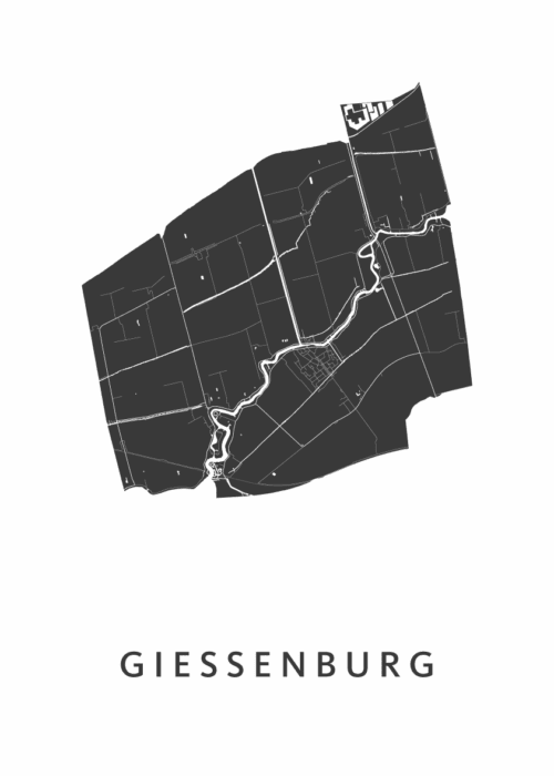 Giessenburg Stadskaart Poster Kopen