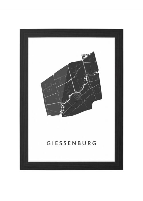 Giessenburg Ingelijst in Zwart lijst Kopen | Kunst in Kaart