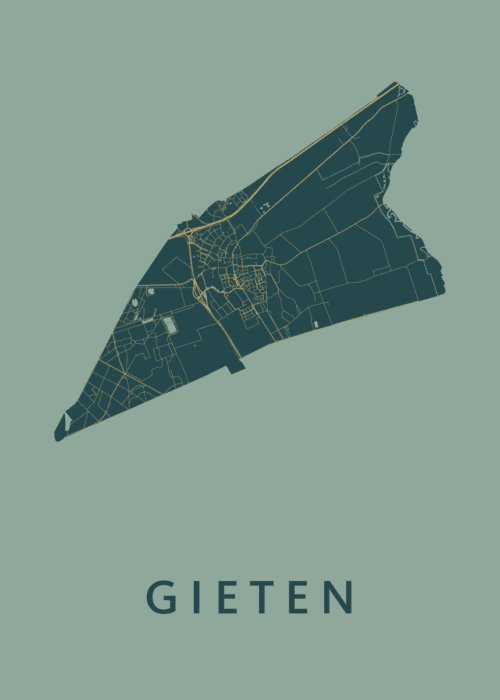 Gieten Amazon Stadskaart Poster Kopen