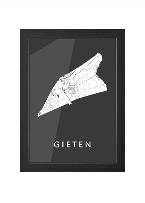 Gieten Black Ingelijst in Zwart lijst Kopen | Kunst in Kaart
