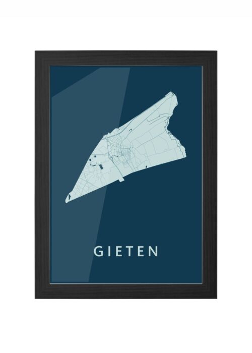 Gieten Feldgrau Ingelijst in Zwart lijst Kopen | Kunst in Kaart