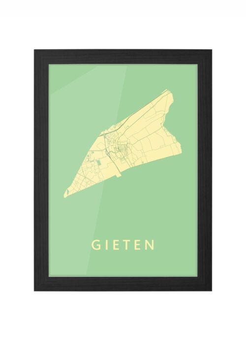 Gieten Spring Ingelijst in Zwart lijst Kopen | Kunst in Kaart