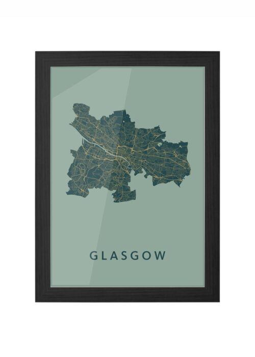 Glasgow Amazon Ingelijst in Zwart lijst Kopen | Kunst in Kaart