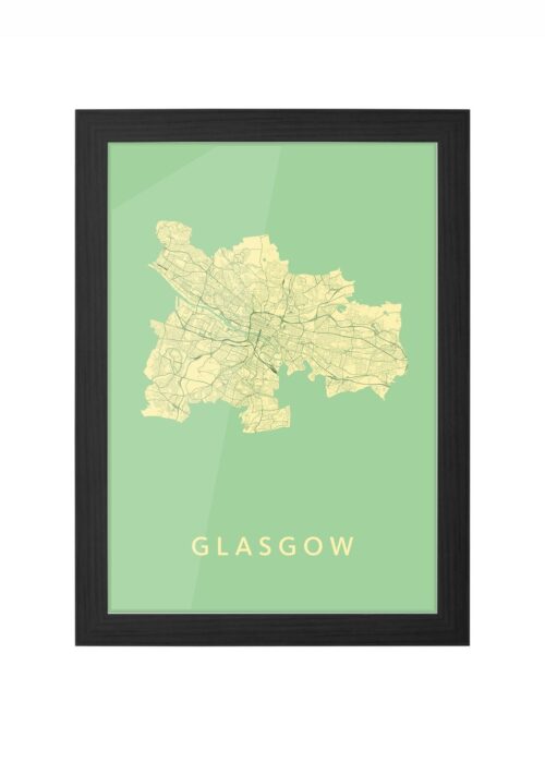 Glasgow Spring Ingelijst in Zwart lijst Kopen | Kunst in Kaart