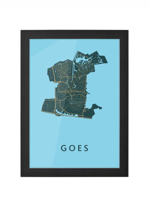 Goes Azure Ingelijst in Zwart lijst Kopen | Kunst in Kaart