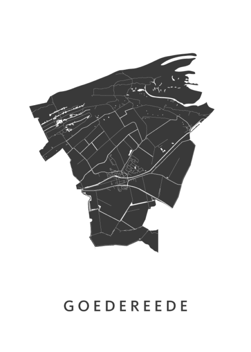 Goedereede Stadskaart Poster Kopen