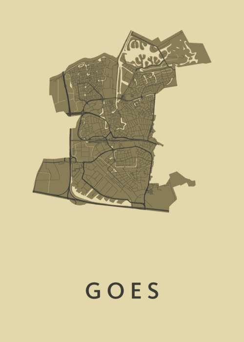 Goes GoldenRod Stadskaart Poster Kopen