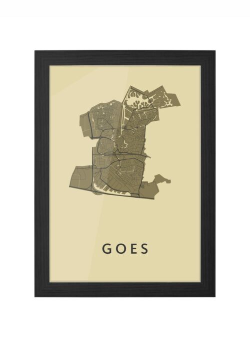 Goes GoldenRod Ingelijst in Zwart lijst Kopen | Kunst in Kaart