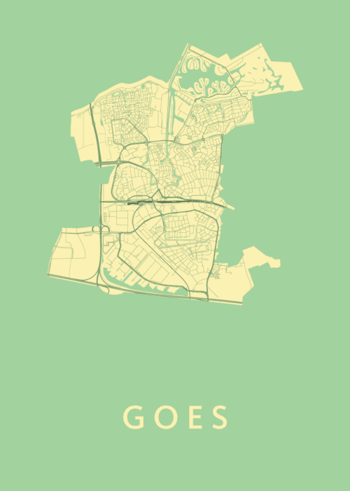 Goes Spring Stadskaart Poster Kopen