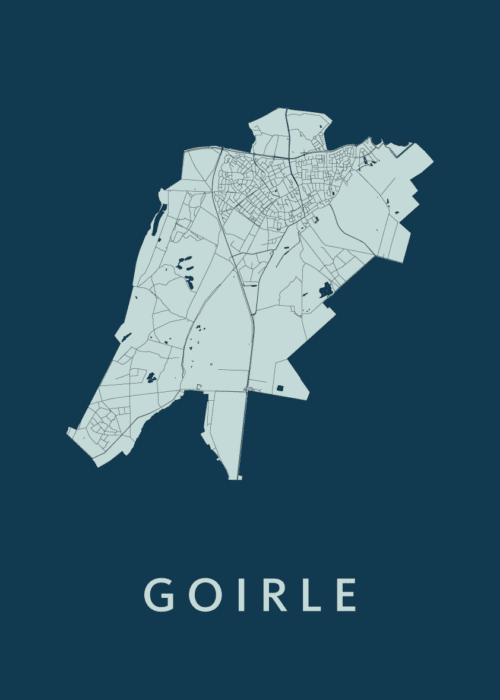 Goirle Navy Stadskaart Poster Kopen