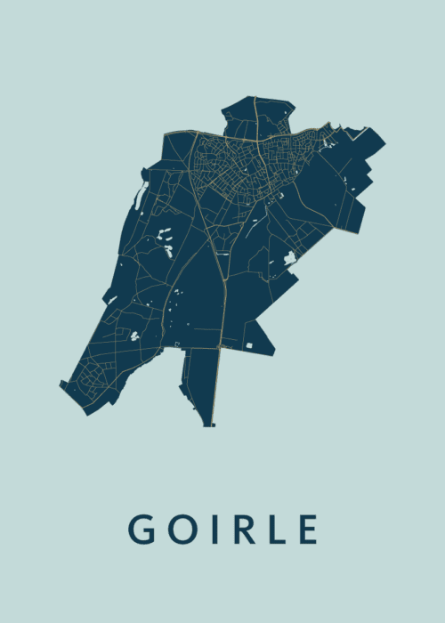 Goirle Prussian Stadskaart Poster Kopen