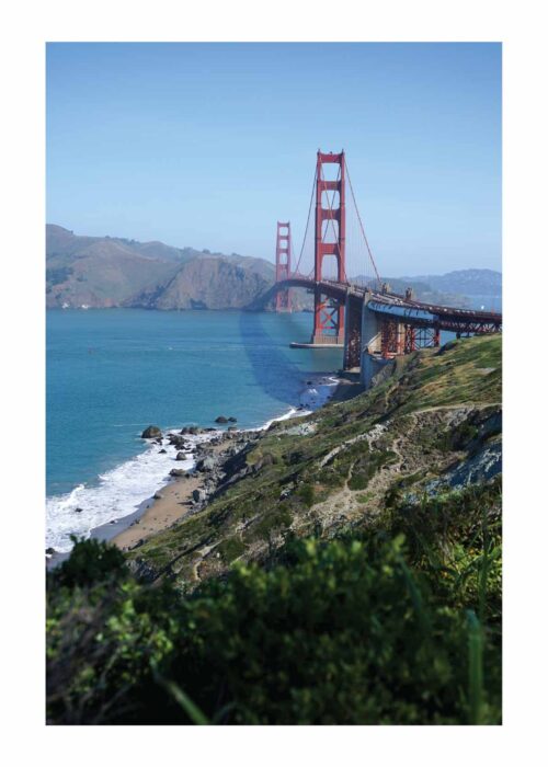 Golden Gate Bridge - San Francisco Stadsfotografie Poster