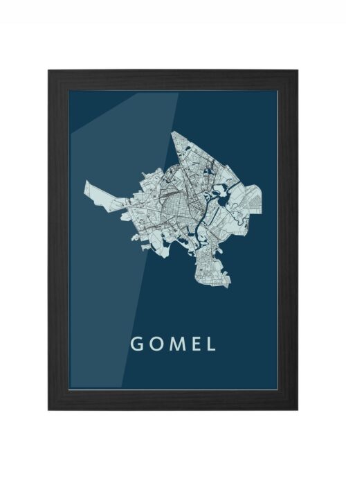 Gomel Navy Ingelijst in Zwart lijst Kopen | Kunst in Kaart