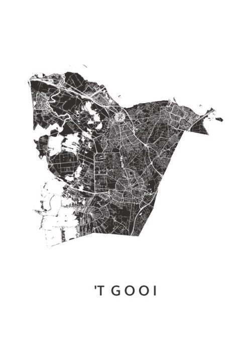 't Gooi Regiokaart Poster