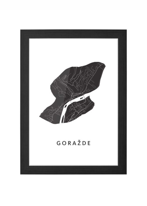Goražde Ingelijst in Zwart lijst Kopen | Kunst in Kaart