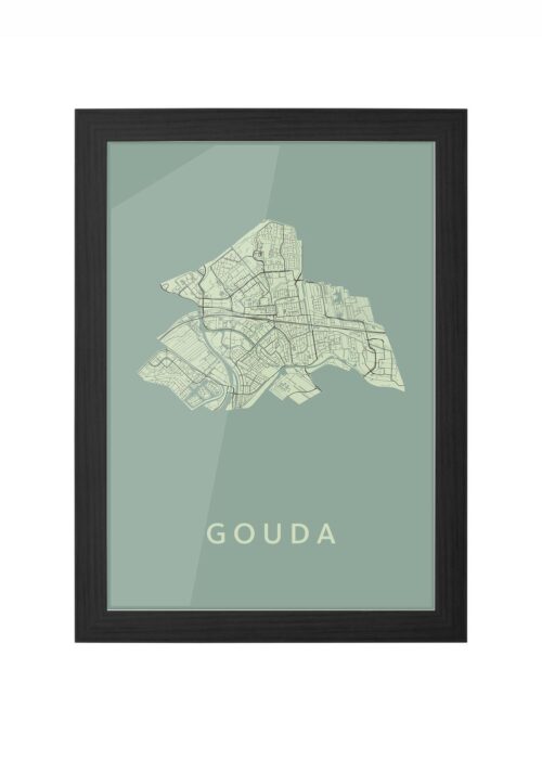 Gouda Olive Ingelijst in Zwart lijst Kopen | Kunst in Kaart