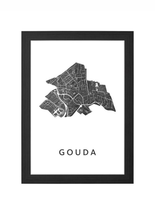 Gouda White Ingelijst in Zwart lijst Kopen | Kunst in Kaart