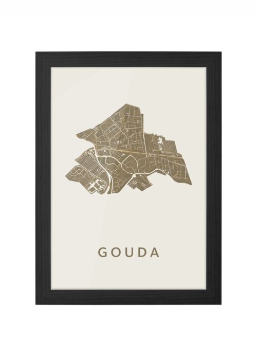 Gouda Gold Ingelijst in Zwart lijst Kopen | Kunst in Kaart