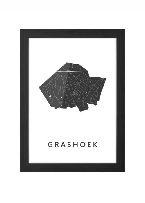 Grashoek Ingelijst in Zwart lijst Kopen | Kunst in Kaart