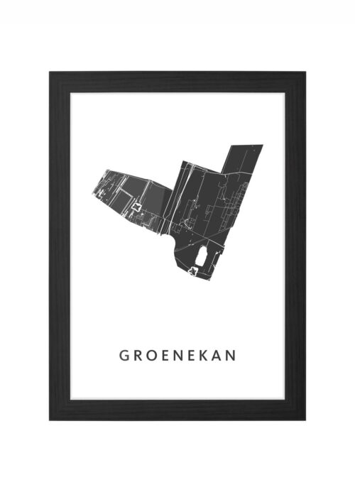 Groenekan Ingelijst in Zwart lijst Kopen | Kunst in Kaart