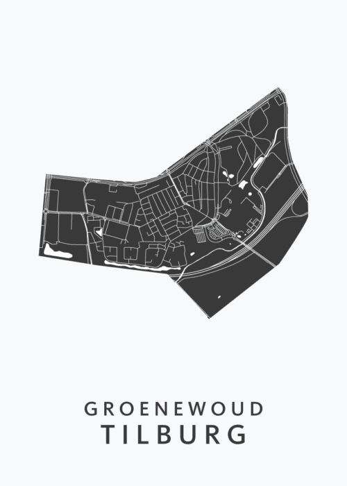 Groenewoud Wijkkaart Tilburg