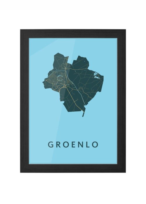 Groenlo Azure Ingelijst in Zwart lijst Kopen | Kunst in Kaart
