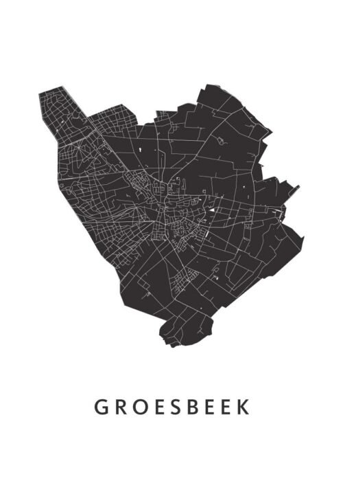 Groesbeek Stadskaart Poster Kopen