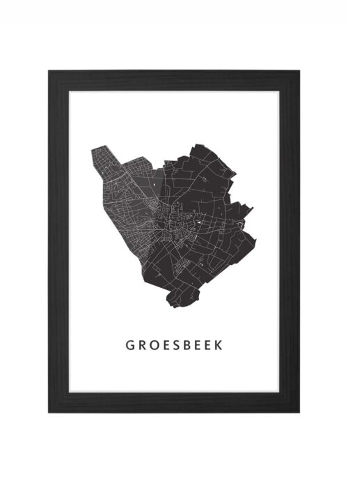 Groesbeek Ingelijst in Zwart lijst Kopen | Kunst in Kaart