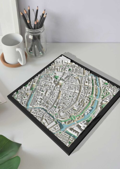 Groningen 3D kaart uit bioplastic