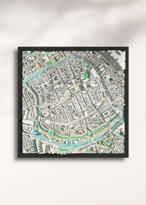Groningen 3D kaart uit bioplastic
