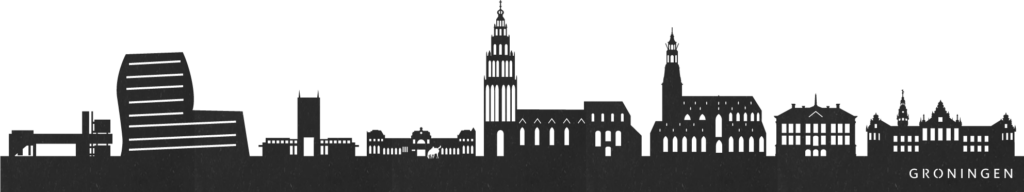 Groningen zwarte skyline