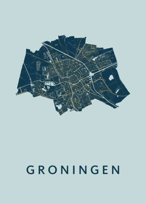 Groningen Stadskaart - Prussian