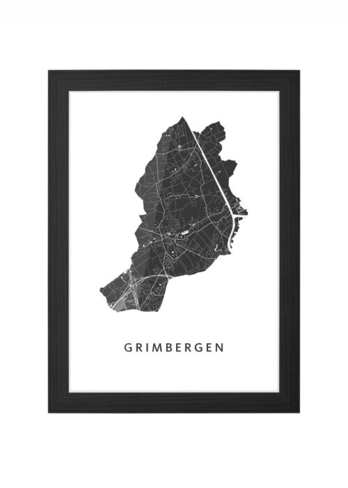 Grimbergen Ingelijst in Zwart lijst Kopen | Kunst in Kaart
