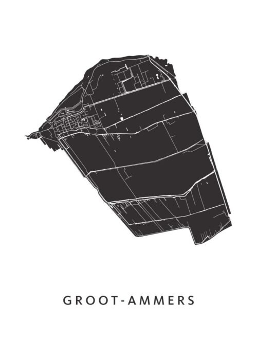 Groot Ammers Stadskaart Poster Kopen