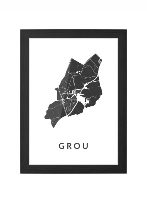 Grou Ingelijst in Zwart lijst Kopen | Kunst in Kaart