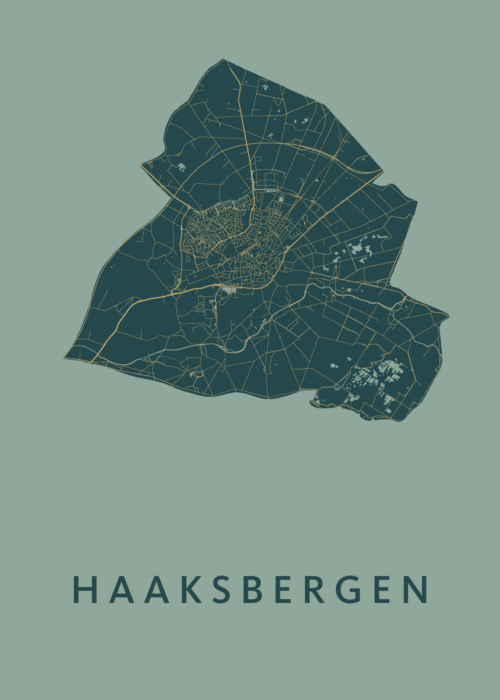 Haaksbergen Stadskaart poster Amazon