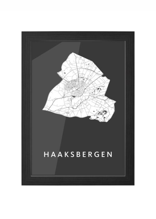 Haaksbergen Black Ingelijst in Zwart lijst Kopen | Kunst in Kaart