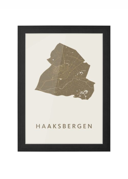 Haaksbergen Gold Ingelijst in Zwart lijst Kopen | Kunst in Kaart