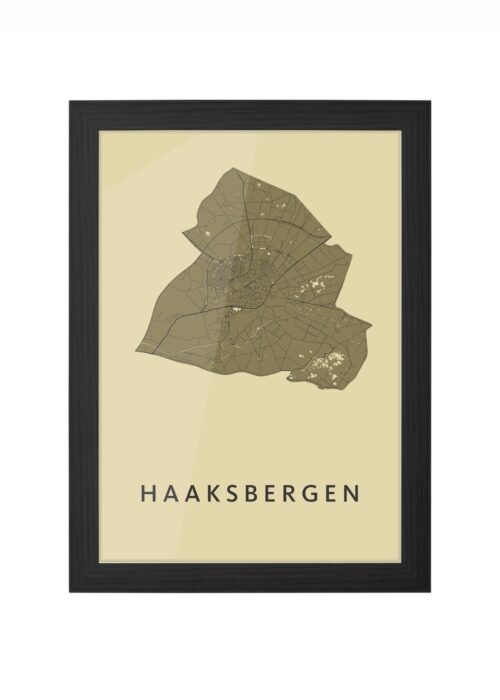 Haaksbergen GoldenRod Ingelijst in Zwart lijst Kopen | Kunst in Kaart