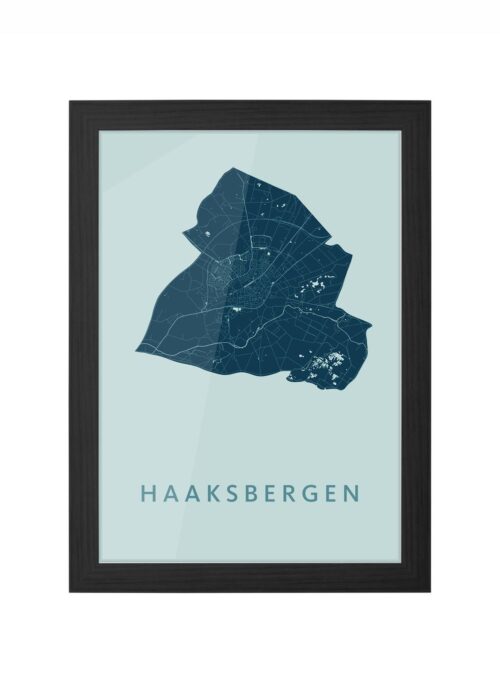Haaksbergen Mint Ingelijst in Zwart lijst Kopen | Kunst in Kaart