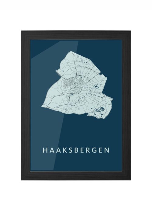 Haaksbergen Navy Ingelijst in Zwart lijst Kopen | Kunst in Kaart