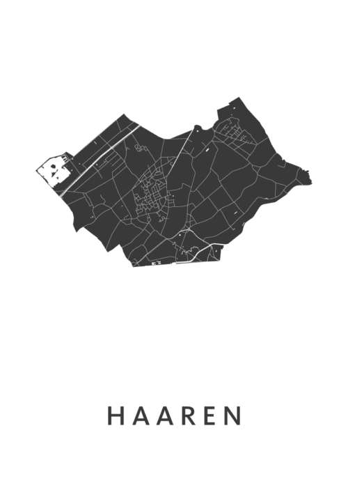 Haaren Stadskaart Poster Kopen