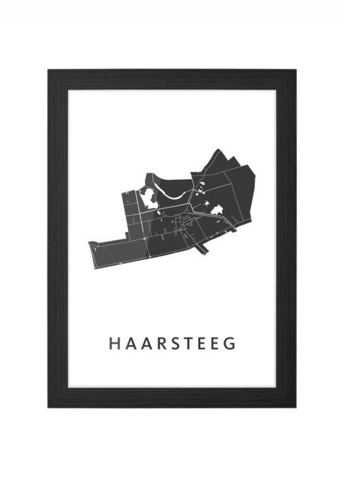 Haarsteeg Ingelijst in Zwart lijst Kopen | Kunst in Kaart