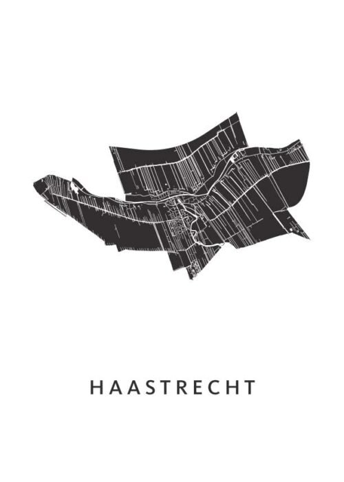 Haastrecht Stadskaart Poster Kopen