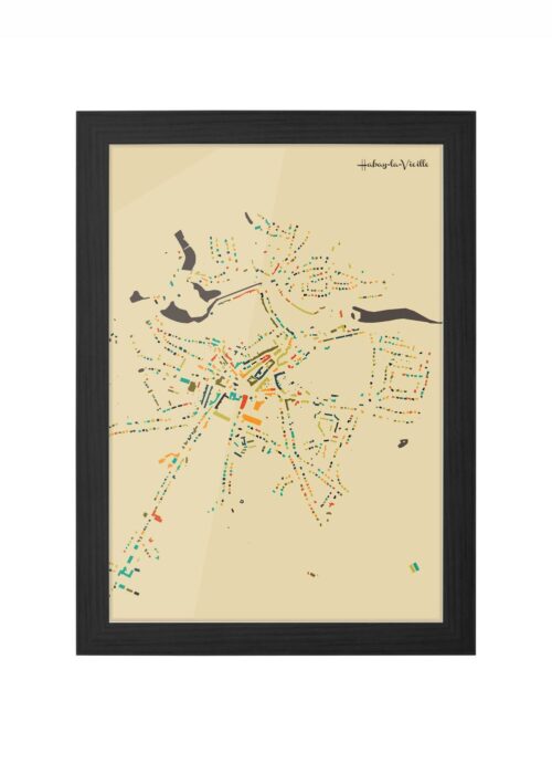 Habay-la-Vieille Ingelijst in Zwart lijst Kopen | Kunst in Kaart