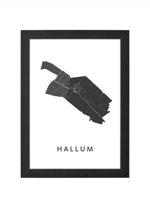 Hallum Ingelijst in Zwart lijst Kopen | Kunst in Kaart